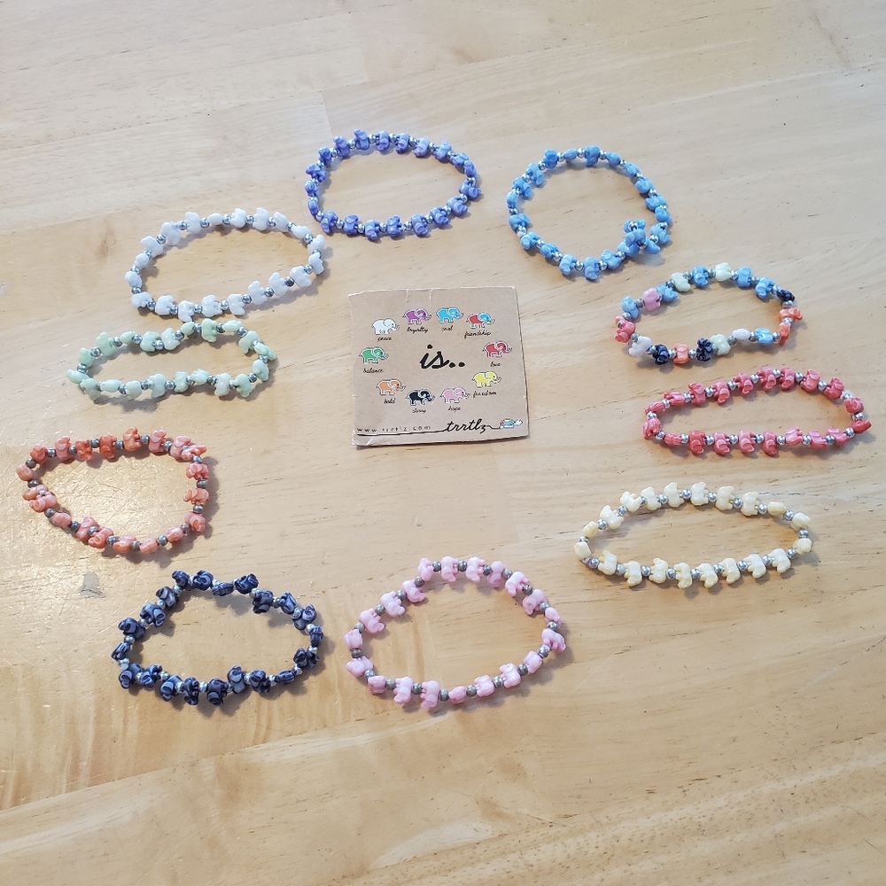 Trrtlz (turtles) bracelet lot of 13